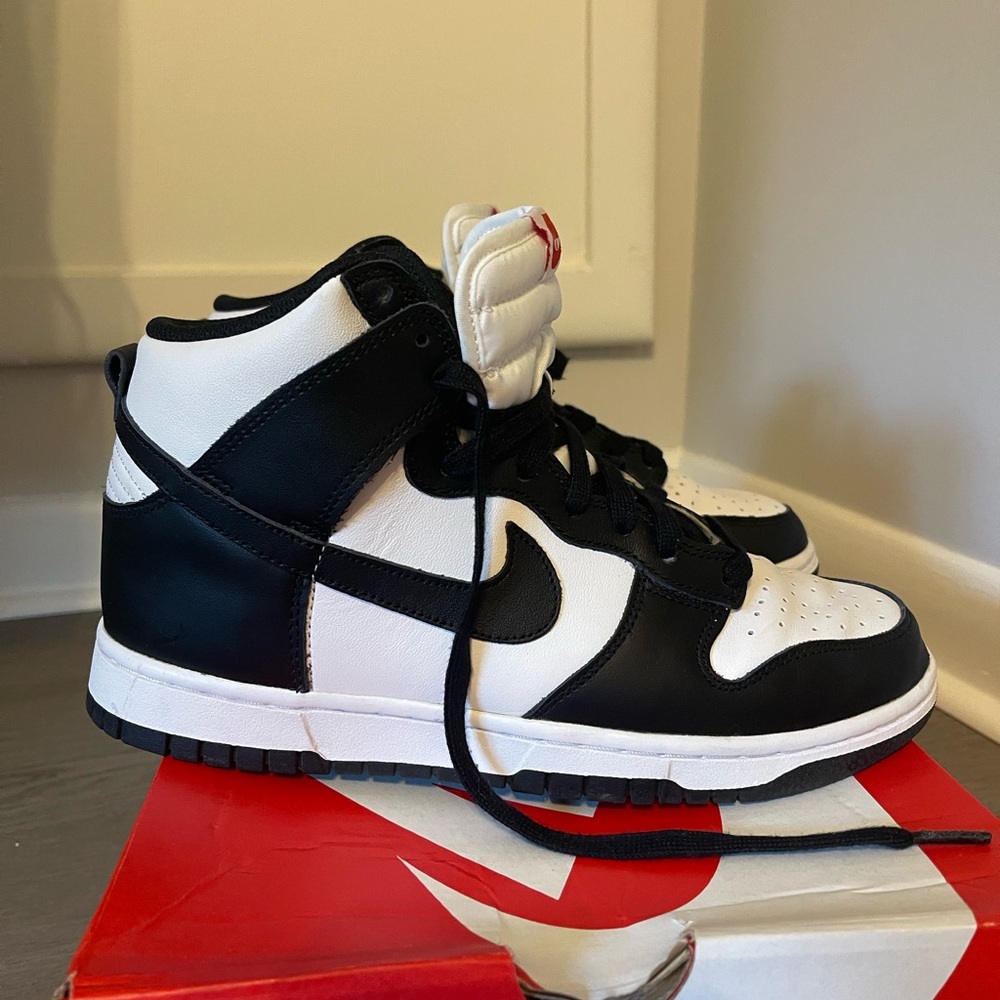 Women’s Nike Dunk High White and Black